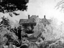 Beulah Shropshire home overlooking Summerville in the snow. Beulah was the first woman licensed insurance agent in Georgia.